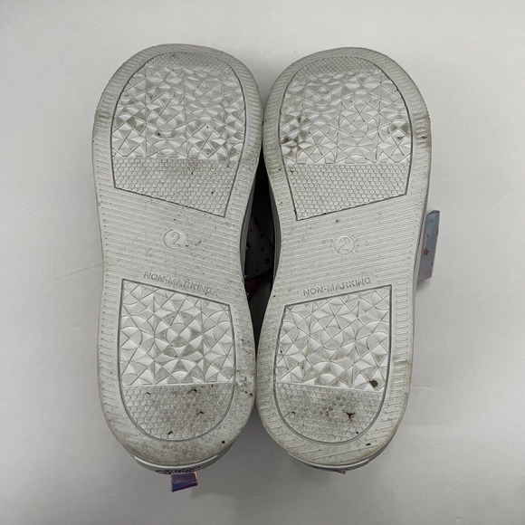 JoJo Siwa Purple Iridescent Mermaid Bow Lace Up Shoes High Top Sneakers Girl 2 - Picture 9 of 12